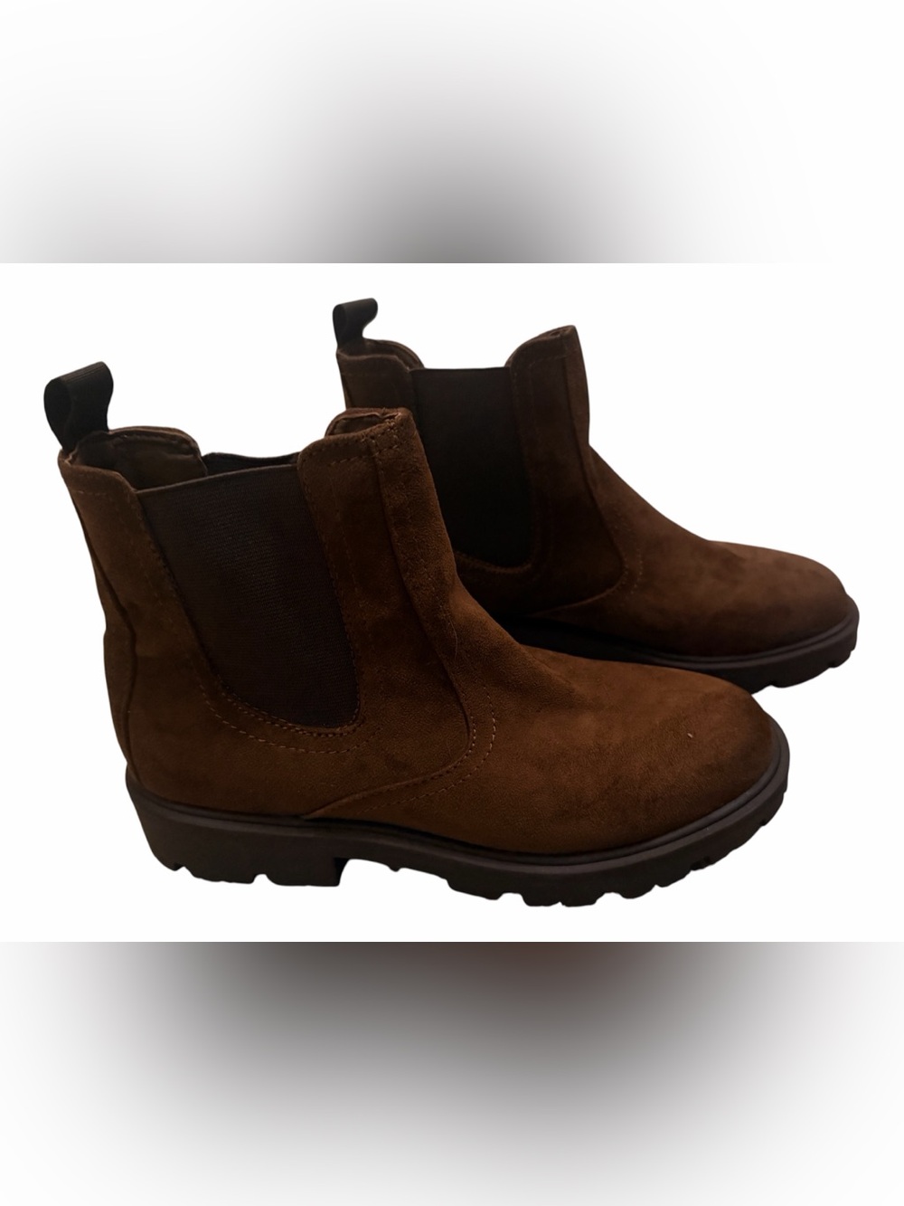 Nine west
Nordstrom Dark Brown Suede Chelsea Booties
